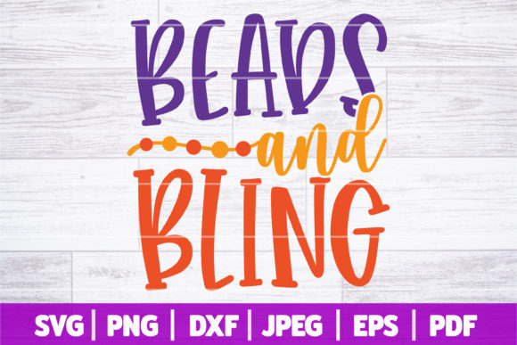 Beads and Bling SVG, Mardi Gras SVG