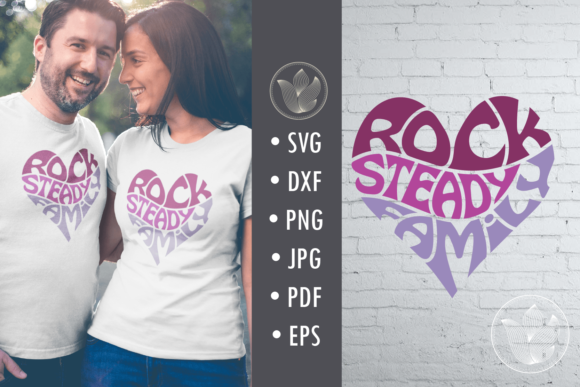 Rock Steady Family Svg Cut File