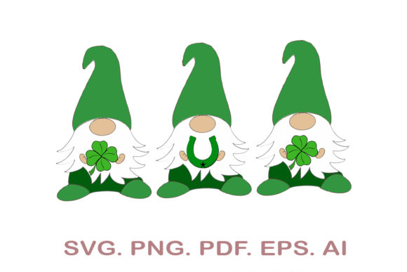 St. Patrick's Day Gnomes SVG